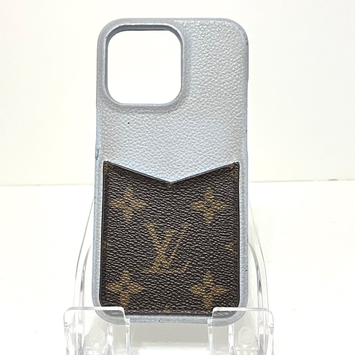 LOUIS VUITTON(ルイヴィトン) 携帯電話ケース モノグラム IPHONEバンパー13PRO M81422 ブルーヌアージュ レザー、牛革