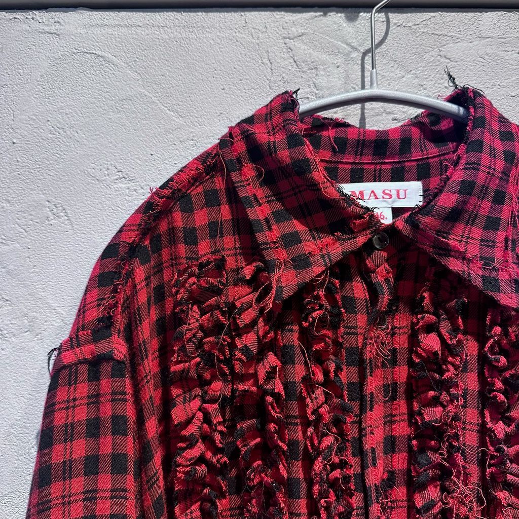 MASU エムエーエスユー 23AW GRUNGE PLAID SHIRT シャツ MMSS-SH0123