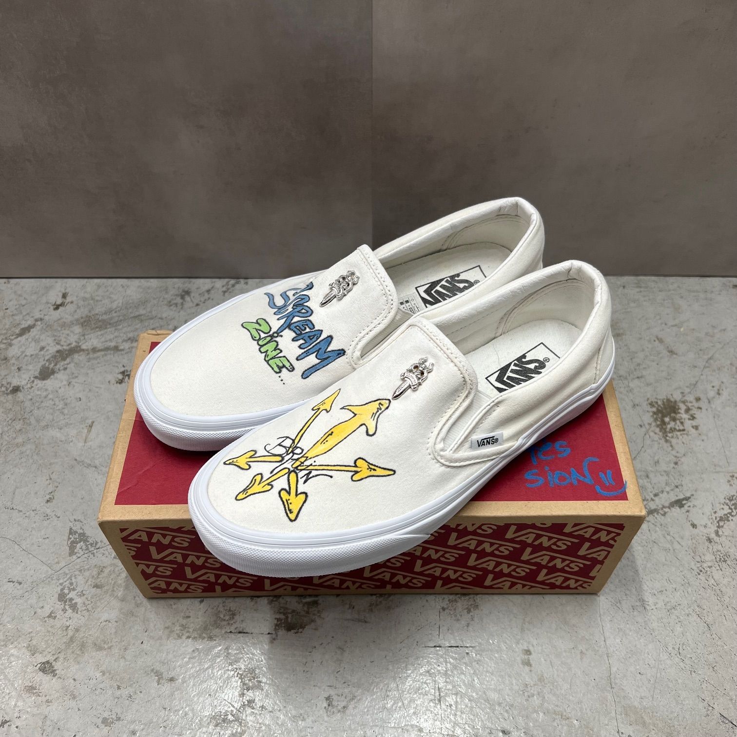 CHROME HEARTS×VANS Slip On MATTY BOY スリッポン スニーカー マッティボーイ バンズ クロムハーツ 26  72394A4 - メルカリ