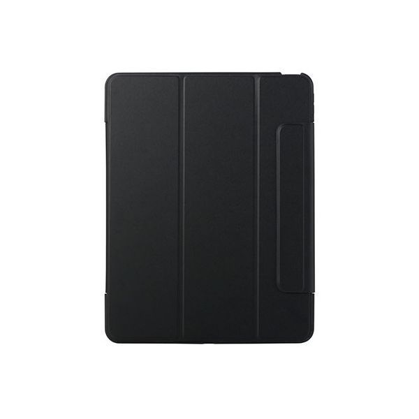 エレコム 13インチiPad Air M3 M2 フラップケース 薄型軽量 エッジ 背面クリア ブラック TB-A25XWVFCBK