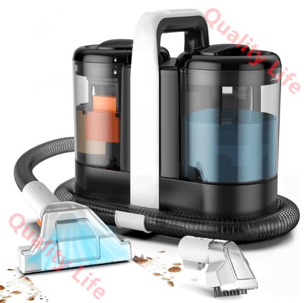 カーペットクリーナー 絨毯洗浄 自動洗浄 乾湿両用掃除機 15000paの超吸引力 大容量タンク ソファクリーナー 布洗浄機 染み抜き カーペット 布製品 ペットシート 車内 ラグ ソファ 絨毯 ぬいぐるみ 掃除用品