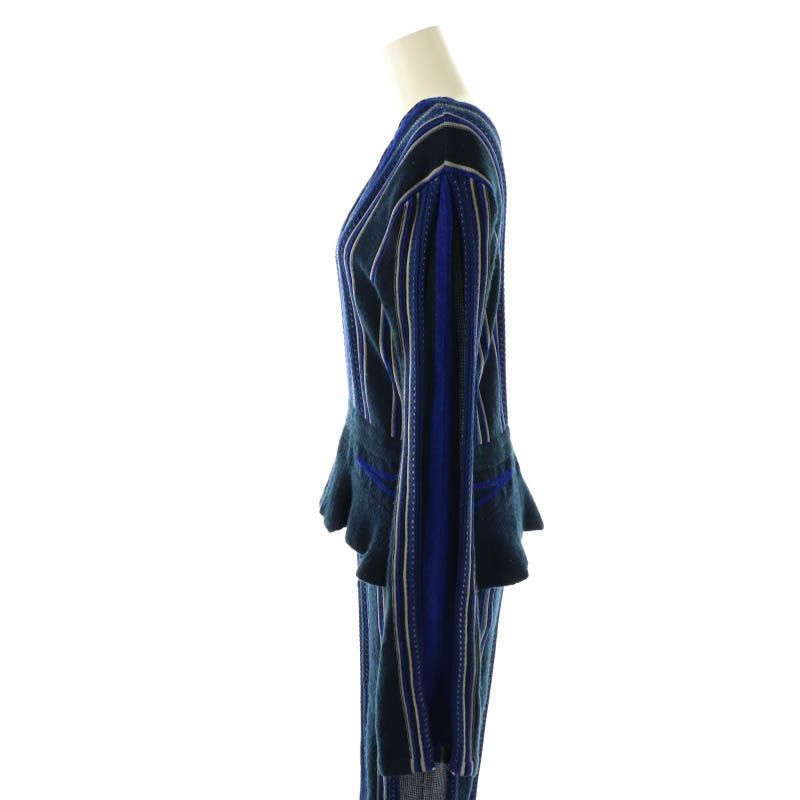 Stripe HAMAGURI Knit Peplum One-Piece 【公式通販】 Stripe HAMAGURI Knit Peplum One-Piece 【公式通販】