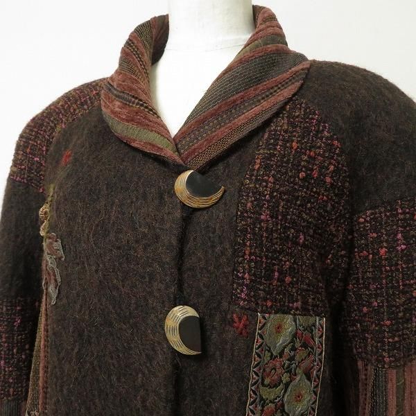 wnc ノンノンドール non non dorl ethnic fork ムッシュ榊 コート 茶系