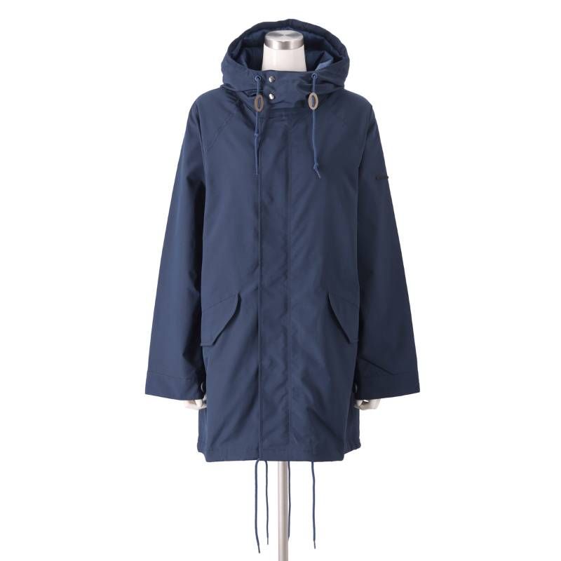 タ GRC Give ReCollection ギブリ 撥水カポック中綿モッズコート ネイビー M