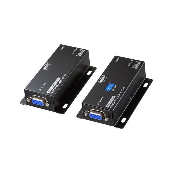 サンワサプライ ディスプレイエクステンダー セットモデル VGA-EXSET1N