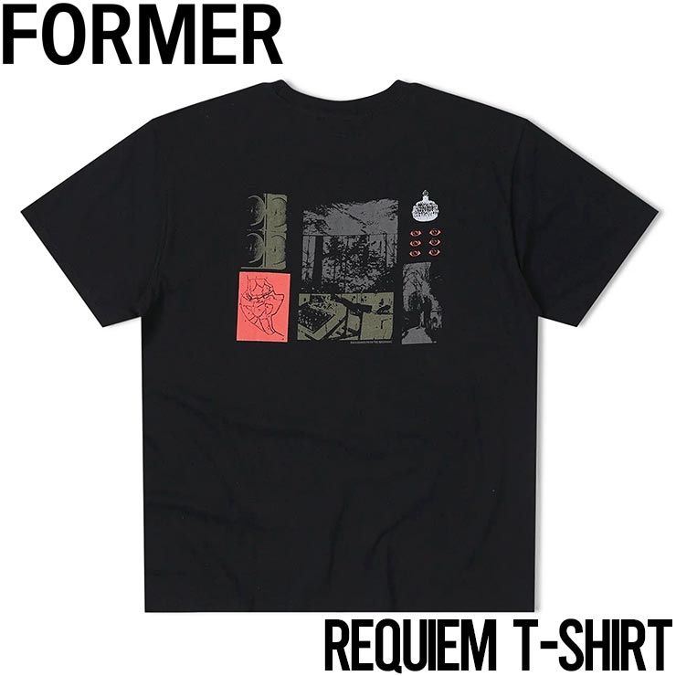 半袖TEE Tシャツ FORMER フォーマー REQUIEM T-SHIRT BLACK TE-24222 日本代理店正規品