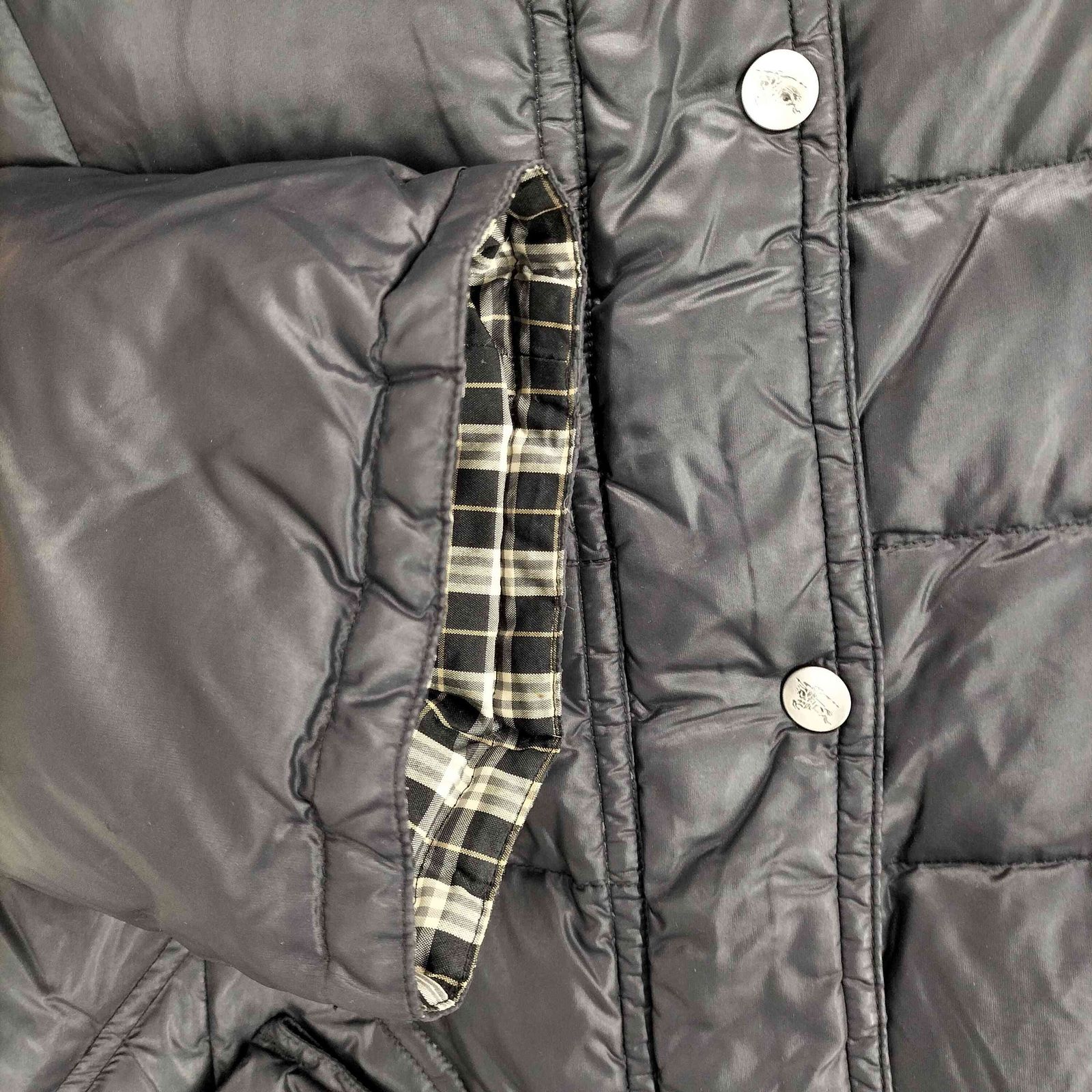 バーバリーブルーレーベル BURBERRY BLUE LABEL 裏地チェックダウン