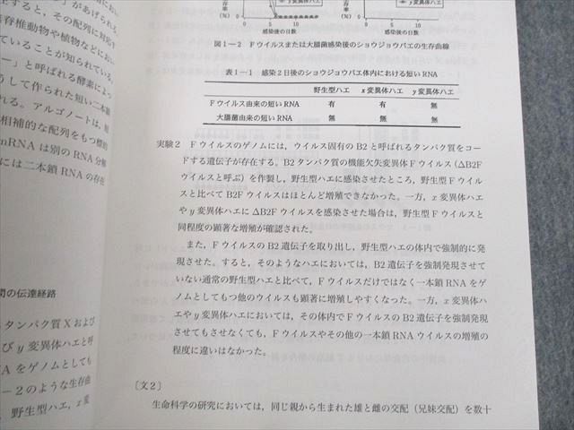 UO12-165 鉄緑会 東京大学 高3生物 東大生物問題集 ほぼ未使用品 2018