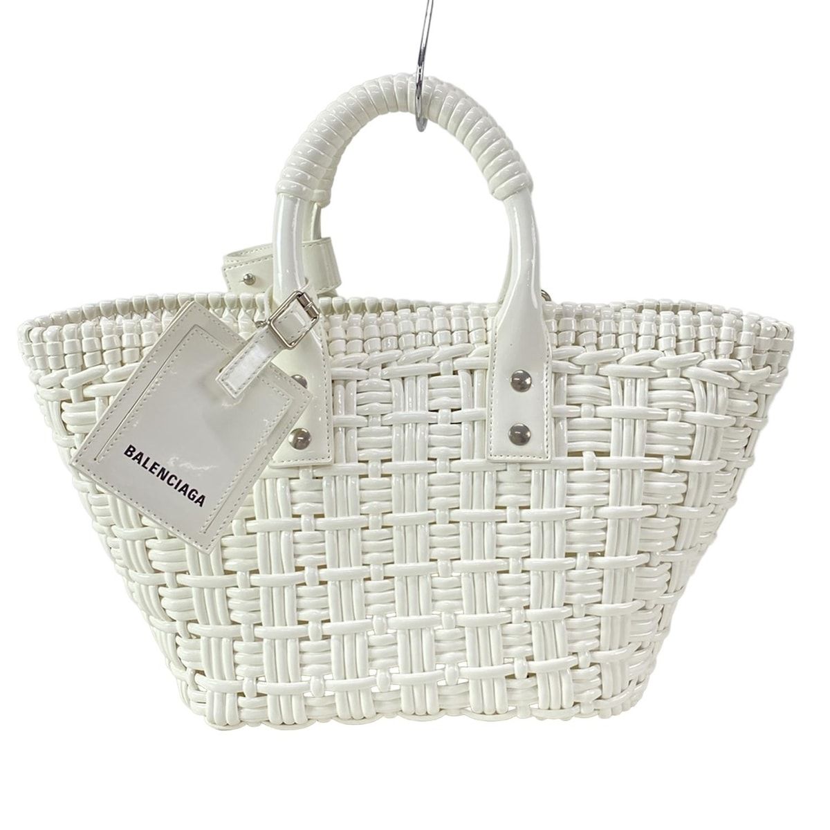☆【BALENCIAGA】☆ビストロ XS バスケットトートバッグ☆BEIGE バレンシアガ/トートバッグ/ビストロ XS バスケット/ペール