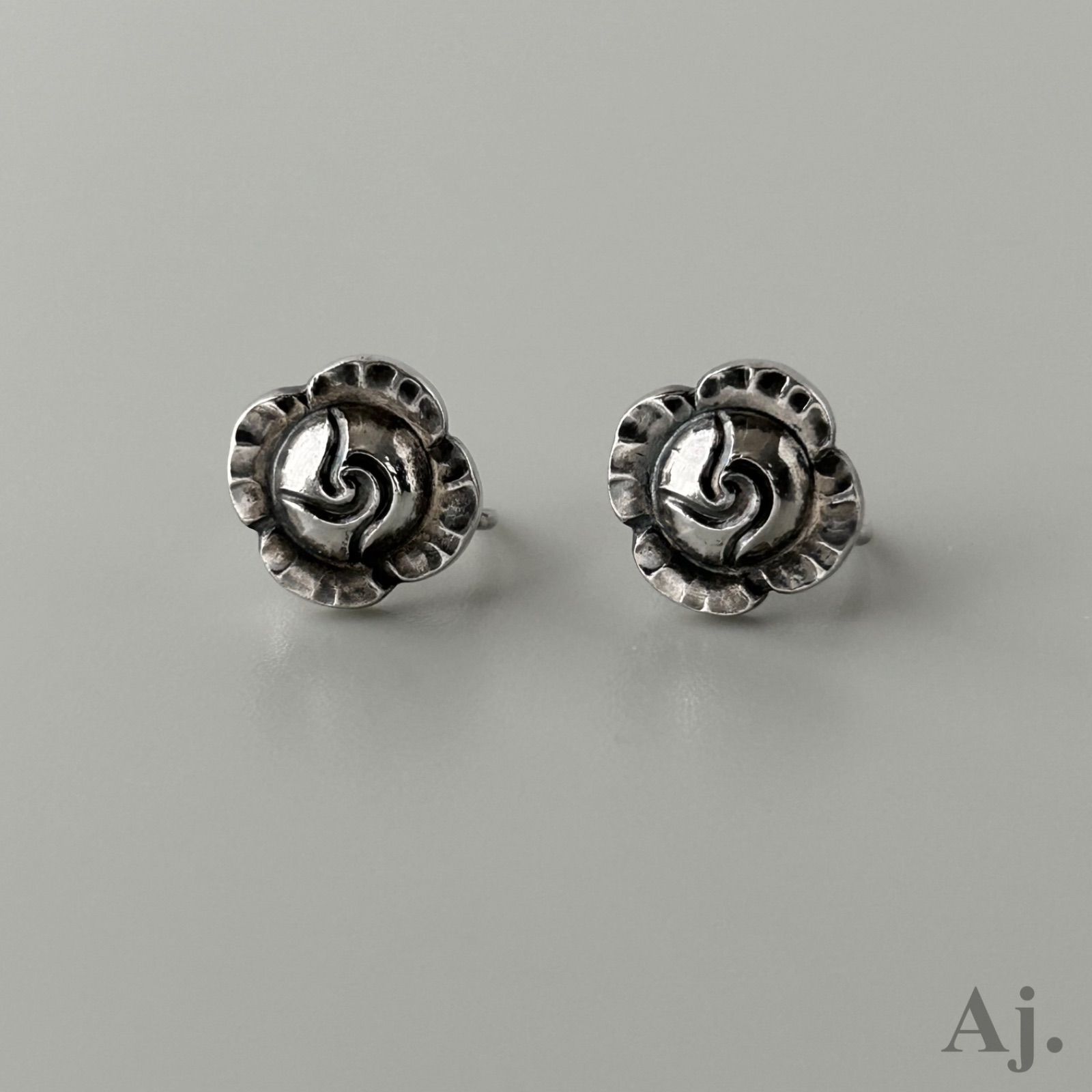 ジョージジェンセン イヤリング フラワー 89 シルバー925 ヴィンテージ  