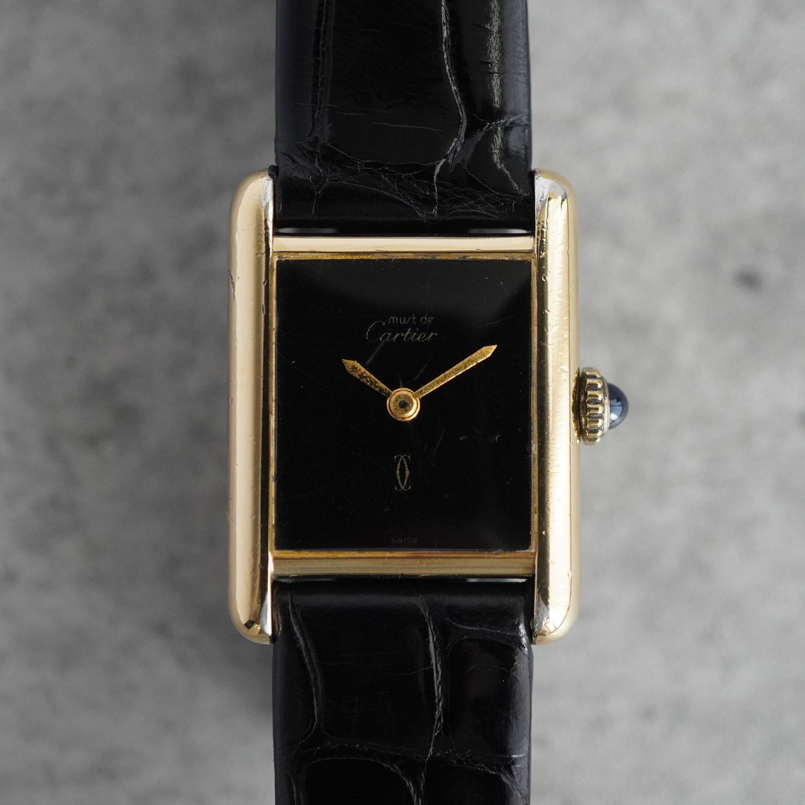 CARTIER カルティエ マスト タンク SM オニキス