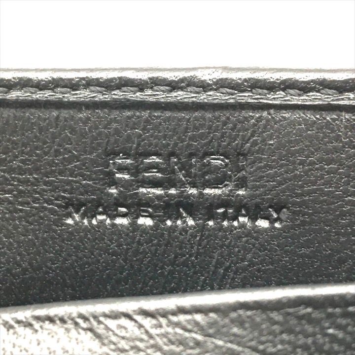 超美品 FENDI フェンディ FFロゴ バゲット コンチネンタル レザー 長財布 ウォレット ブラック a3644 FENDI - 超美品 FENDI フェンディ FFロゴ バゲット コンチネンタル
