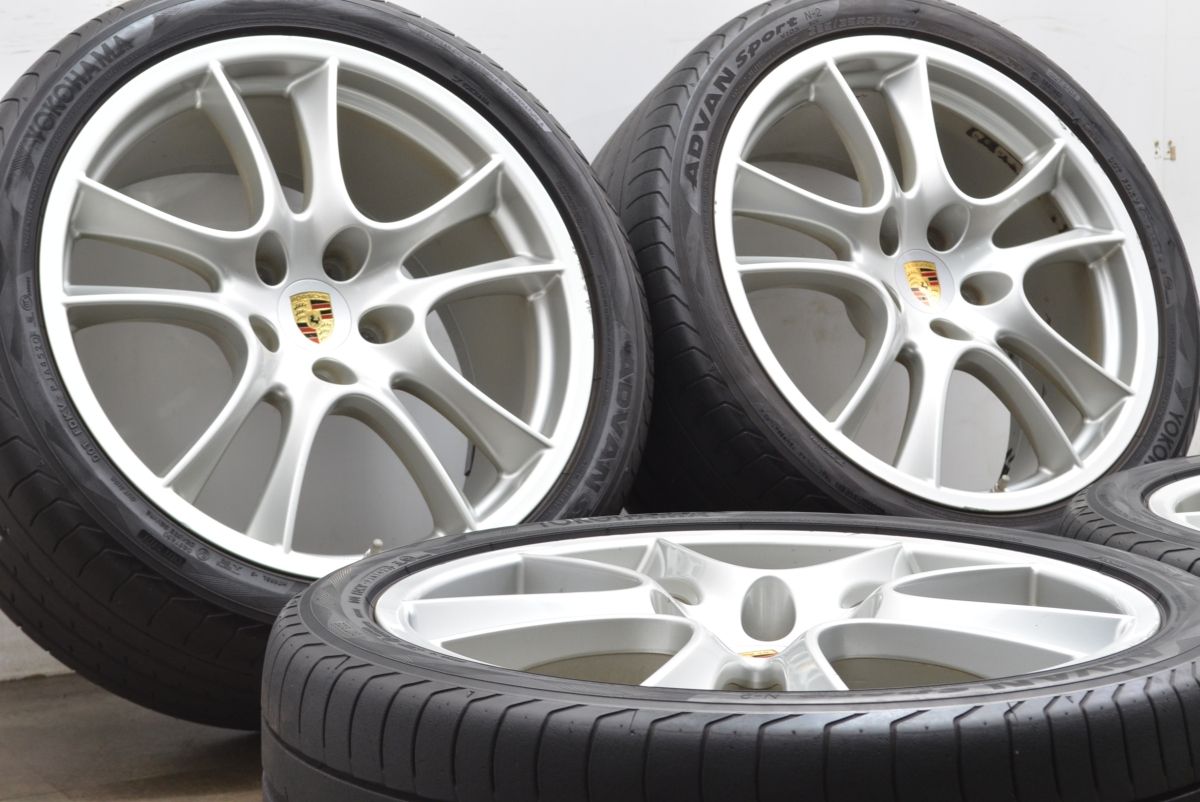 【正規品】ポルシェ カイエン 純正 21in 10J +50 PCD130 ヨコハマ アドバンスポーツ V105 295/35R21 承認 N2 品番：7L5601025T 即納可能