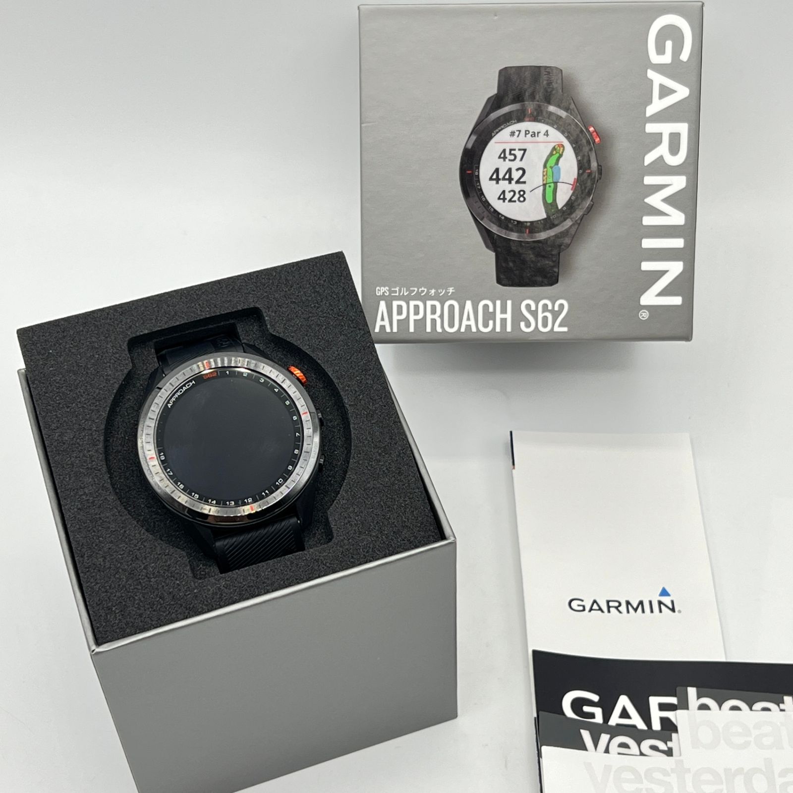 GARMIN Approach S62 Black 010-02200-20 ゴルフナビ スマートウォッチ アプローチ ガーミン 本体
