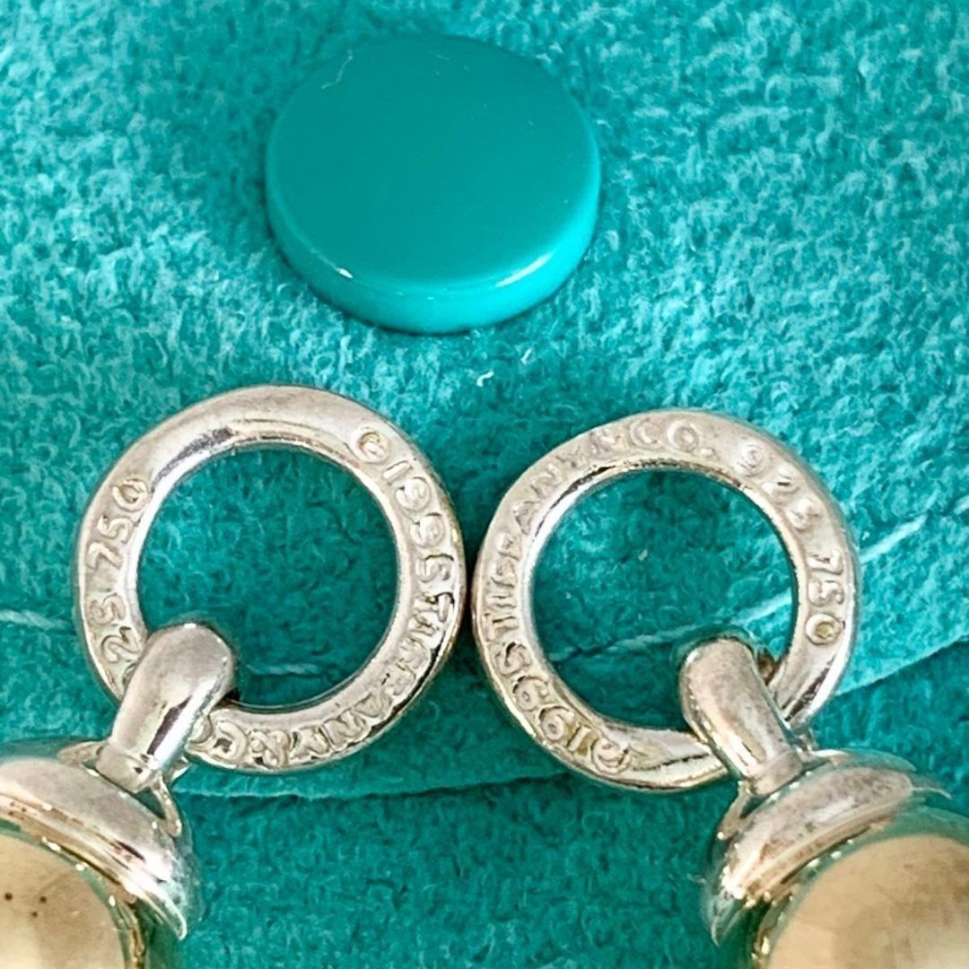 オールドティファニー ボール ダングル イヤリング 925 750 SX5e