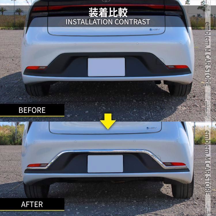 送料無料 プリウス 60系 パーツ リアバンパーガーニッシュ 3P カスタム パーツ ドレスアップ エアロパーツ エクステリア アクセサリ 外装 ハイブリッド TOYOTA PRIUS DECORATOM_COM_BR