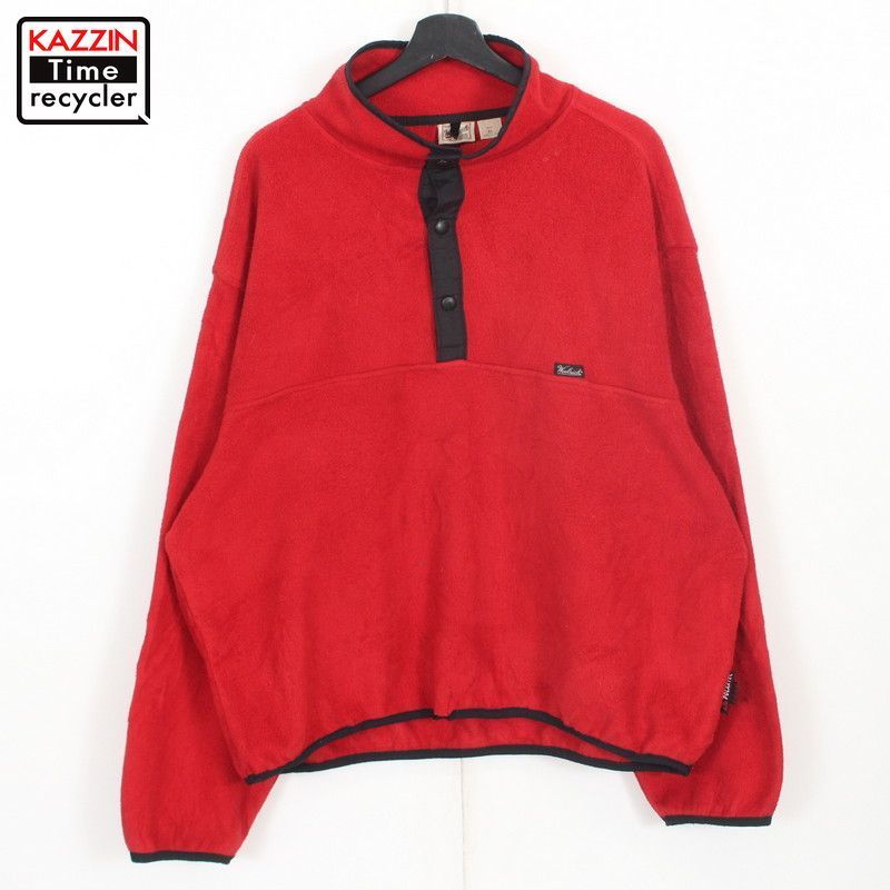 90s USA製 ウールリッチ WOOLRICH ポーラーテック フリースジャケット 古着  メンズ 表記XLサイズ レッド kt100013881