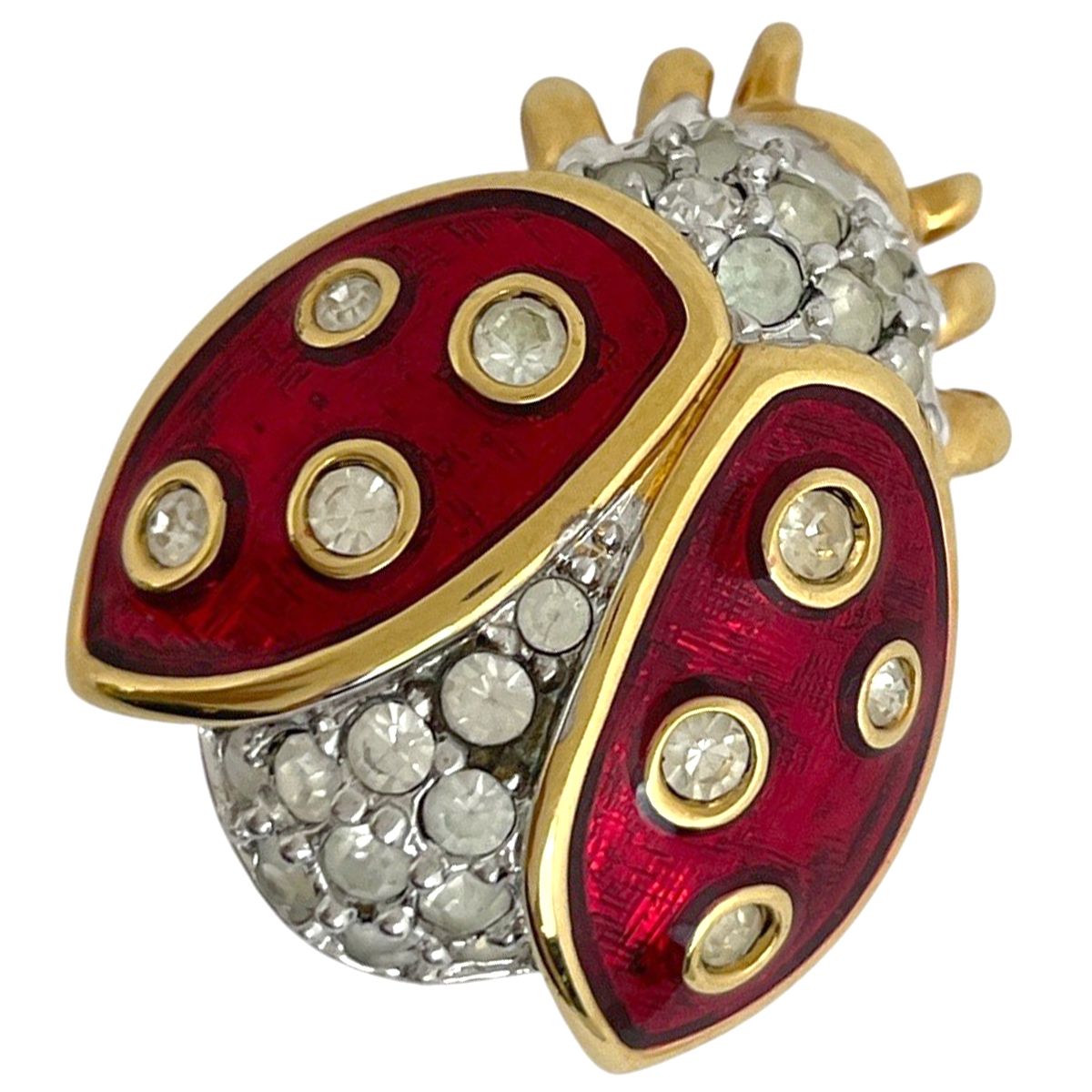 スワロフスキー Swarovski レッド テントウムシ Idyllia ペンダント ゴールドトーン・プレーティング 5666225 スワロフスキー 赤 きのこ レッド メルヘン Idyllia キノコと