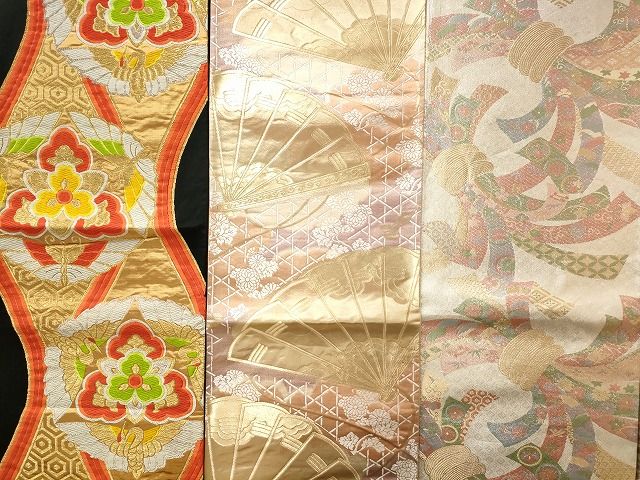 平和屋本店□袋帯 西陣 まとめて100点 鳳凰 鶴 向かい蝶 花柄 宝相華