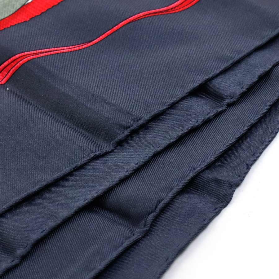 HERMES Crano Manege スカーフ カレ90 HERMES エルメス スカーフ カレ90 Crano Manege シルク グレー