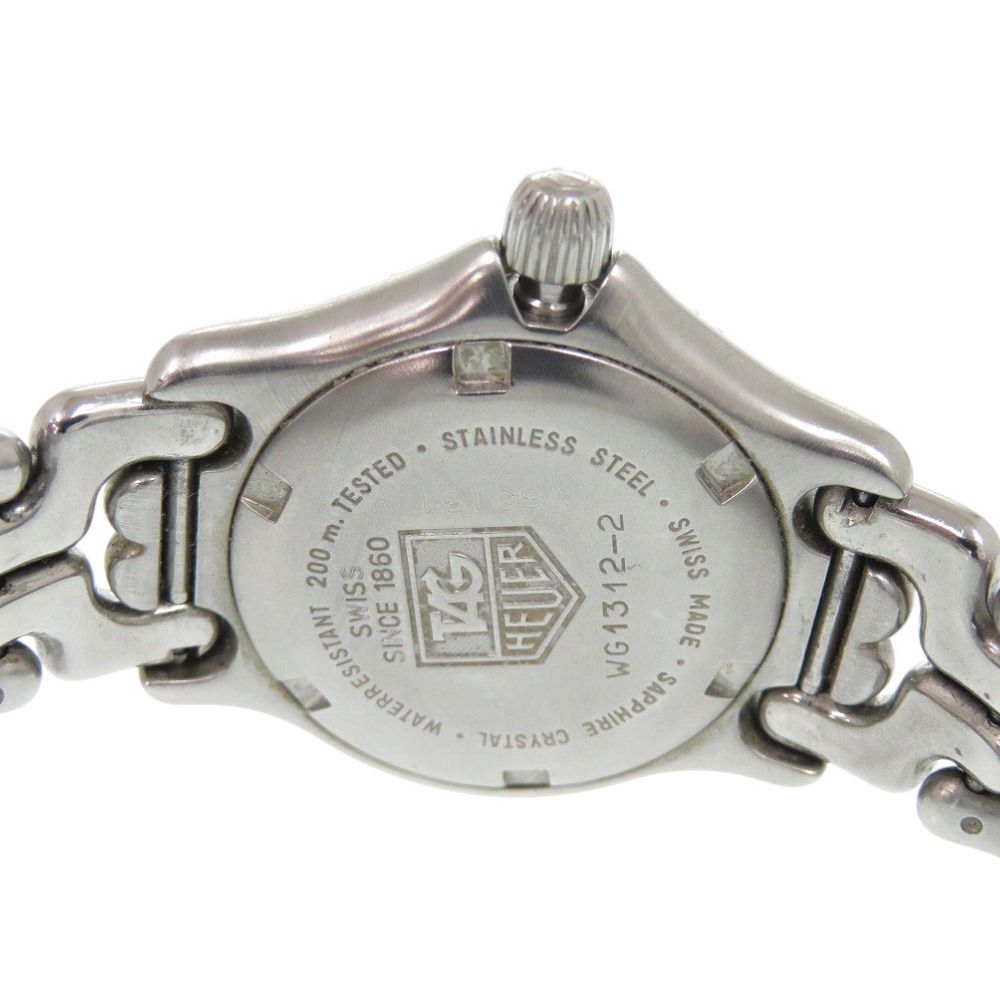 タグホイヤー WG1312-2 セル デイト SS ホワイト 白文字盤 シルバー  