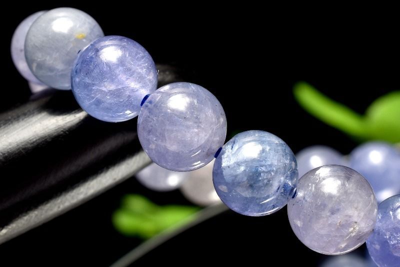 １点物 高品質 マルチ タンザナイト 7.5mm ブレスレット パワーストーン 天然石 _MA9919