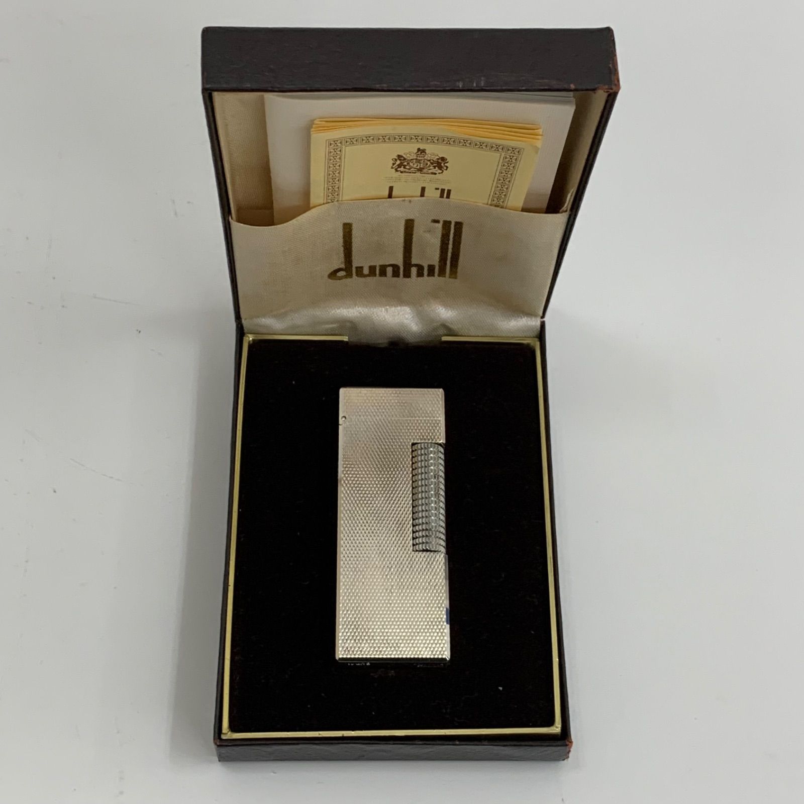 ［Dunhill］新品未使用 シルバー コマ 美品‼︎ dunhill ダンヒル ライター 石あり シルバー C883