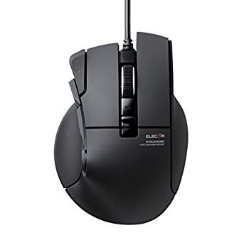 【】エレコム ゲーミングマウス 【DUX】 有線 10ボタン 2400dpi ハードウェアマクロ対応 M-DUX30BK