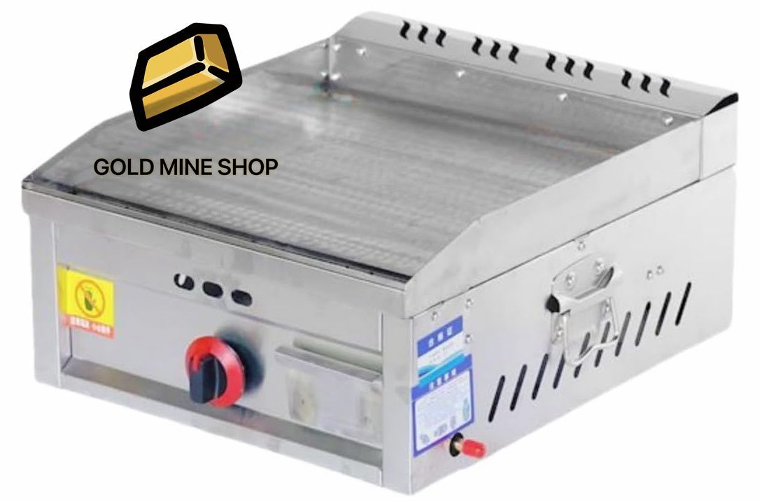 新型グリドル業務用ガス手つかみオーブン多機能屋台ガスコンロ焼き冷麺
