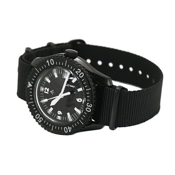 新品】Naval Watch ナバルウォッチ 腕時計 41mm PVDブラックメッキ 