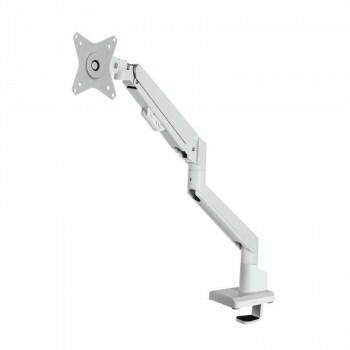 サンワサプライ モニターアーム シングル ガススプリング式 薄型ショートクランプ ホワイト CR-LAC1403W