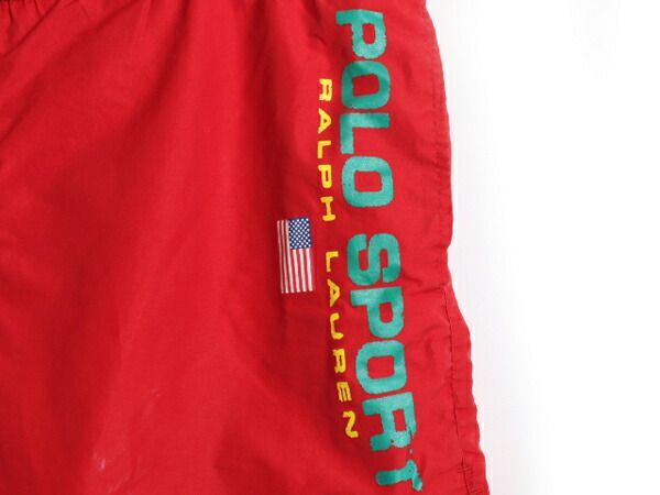 90s POLO SPORT ポロスポーツ ビッグロゴ スイムショーツ 海パン