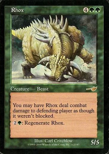 中古】マジックザギャザリング 112/143[R]：【NEM】Rhox/ロウクス 