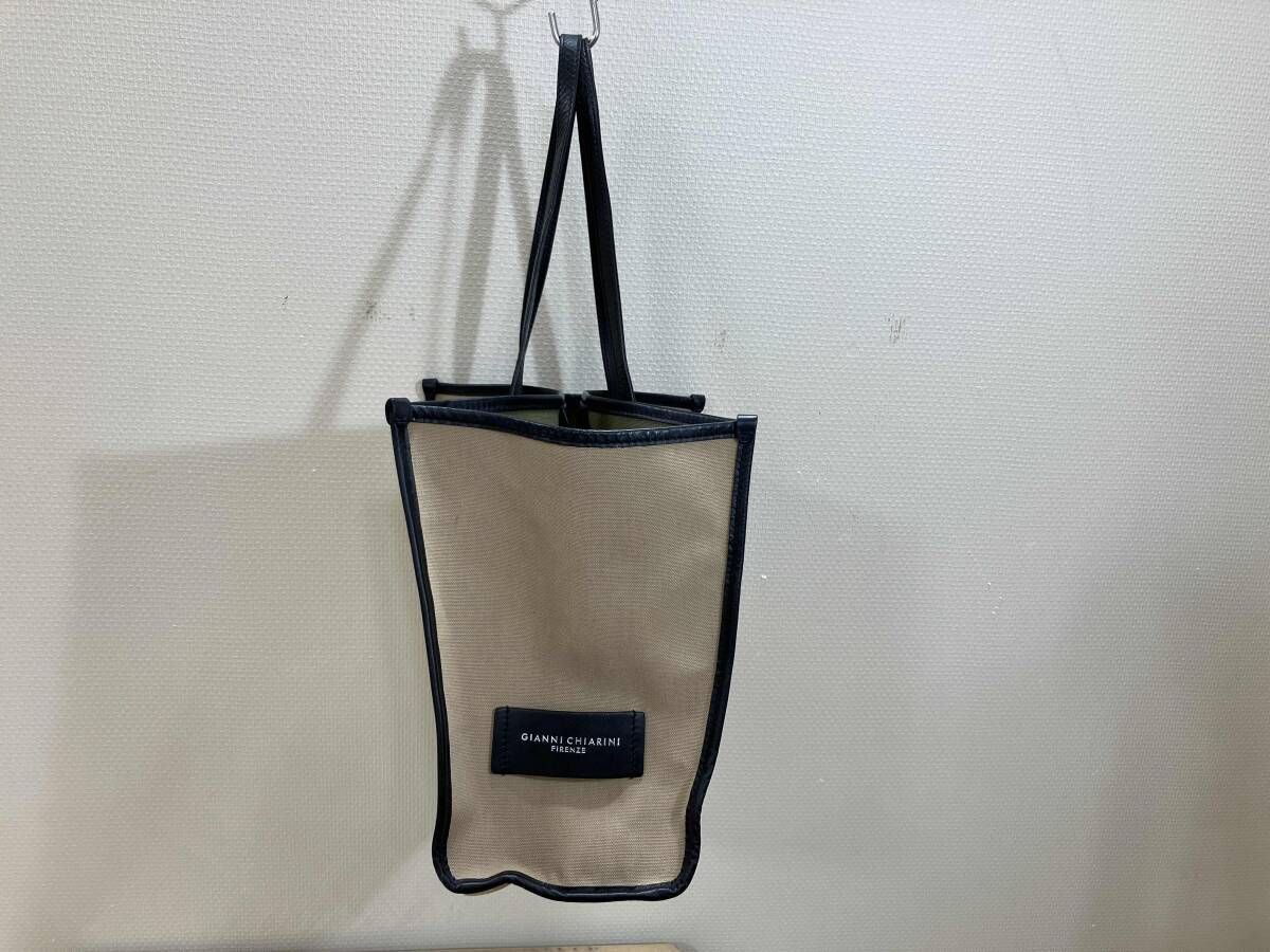 GIANNI CHIARINI トートバッグ キャンバストートバッグ ベージュ