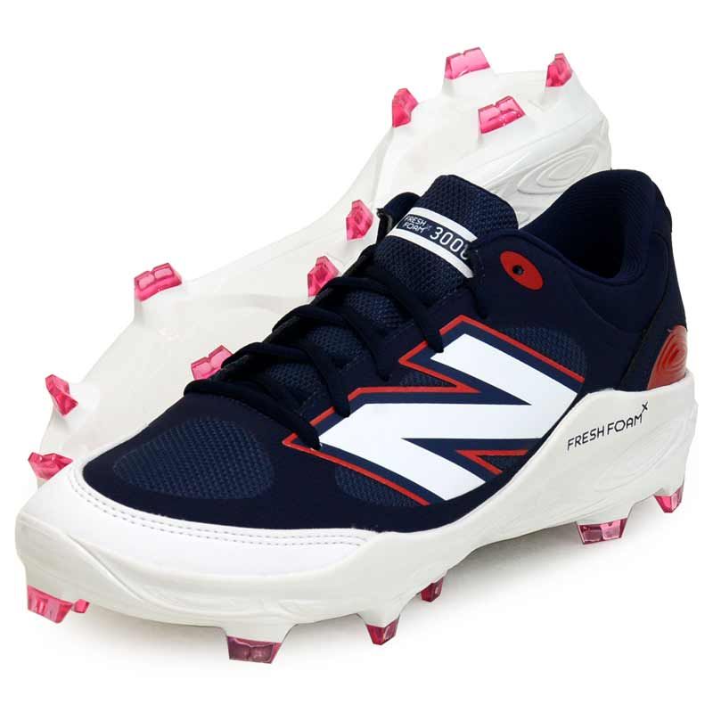 ニューバランス New Balance  3000V7 PU MOLDED 2E  野球 ポイント スパイク 樹脂底  25AW(PL3000H72E)、26.0cm