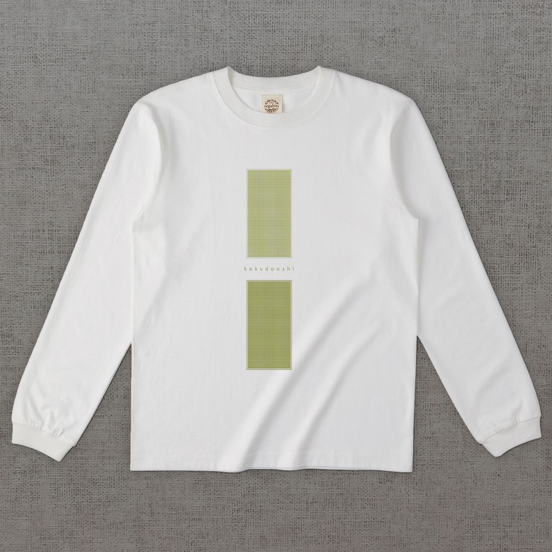 和柄長袖Tシャツ　小紋 角通し -彩・角-［長袖］