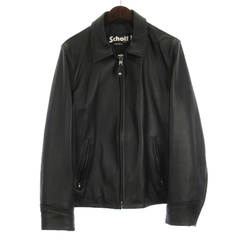 ショット SCHOTT 223US ラムレザー トラッカー ジャケット シングル