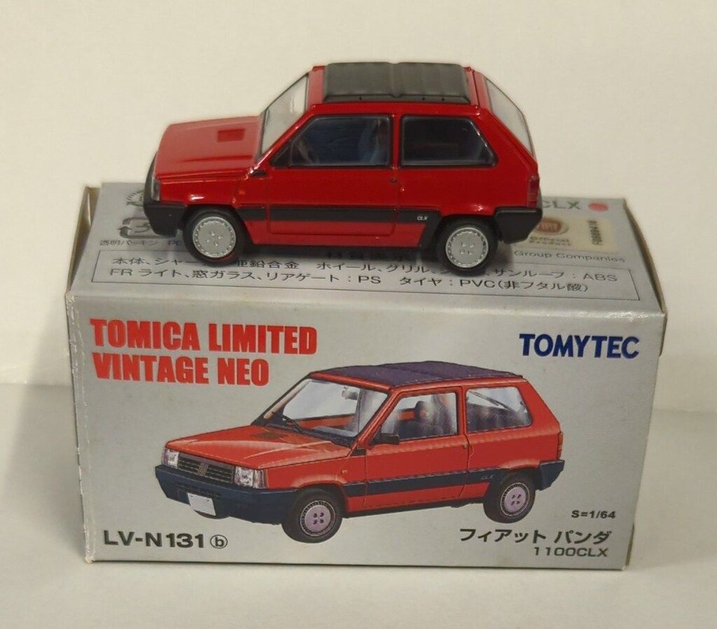 トミカ1/64 LV-N131b フィアット パンダ 1100CLX(赤)96年式 トミーテック TOMICA LIMITED VINTAGE NEO フィアット パンダ 1100CLX