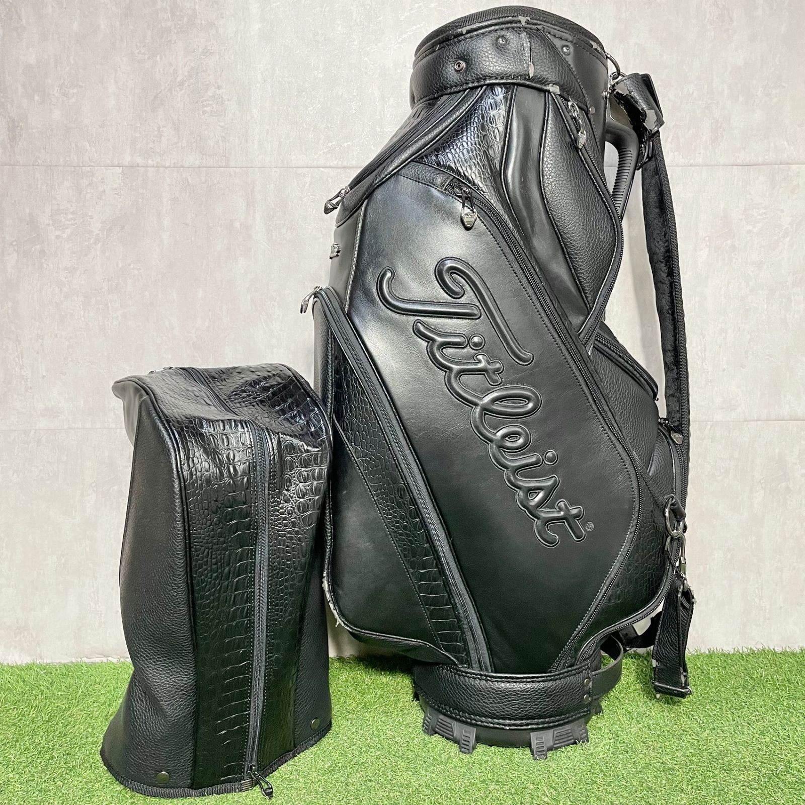 【激レア】タイトリスト ブラックリミテッド キャディバッグ ゴルフバッグ 限定 Titleist BLACK LIMITED タイトリスト ブラックリミテッド キャディ