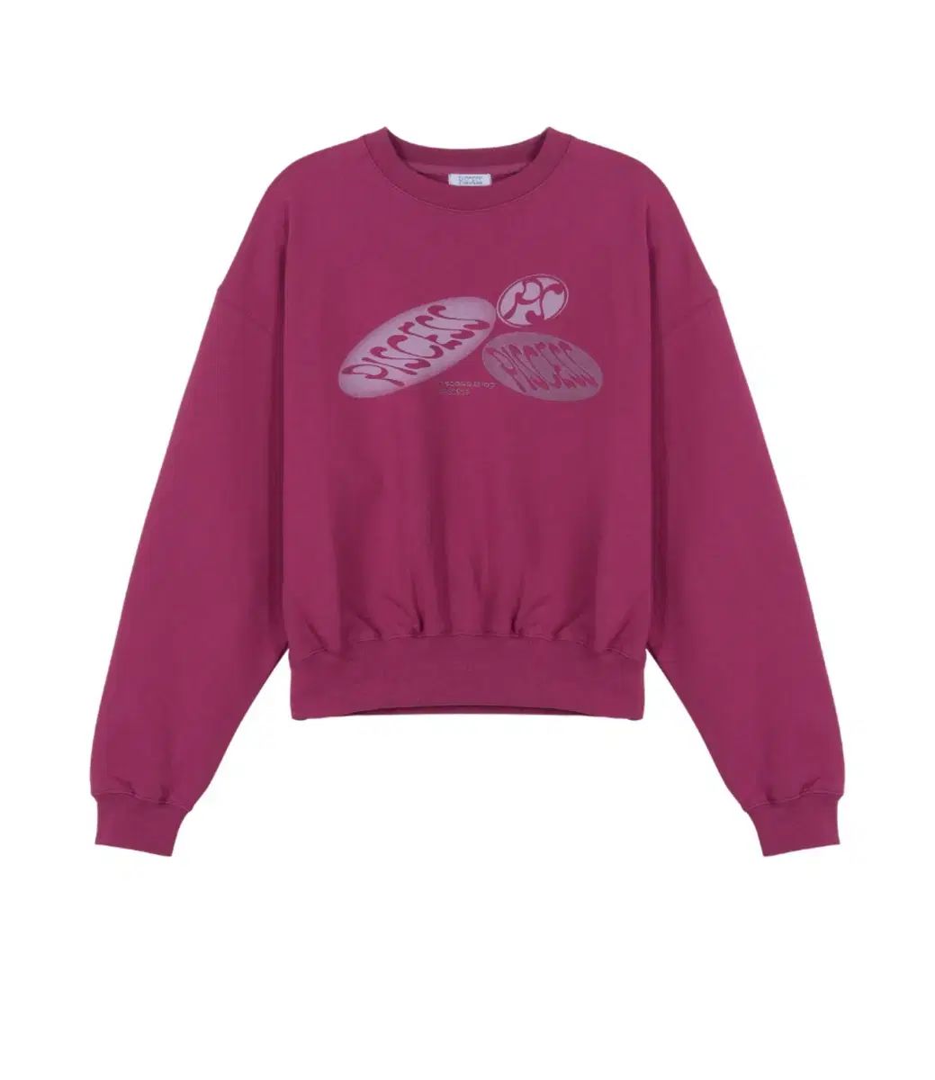 フィシス ロゴ クロップド スウェットシャツ_プラム