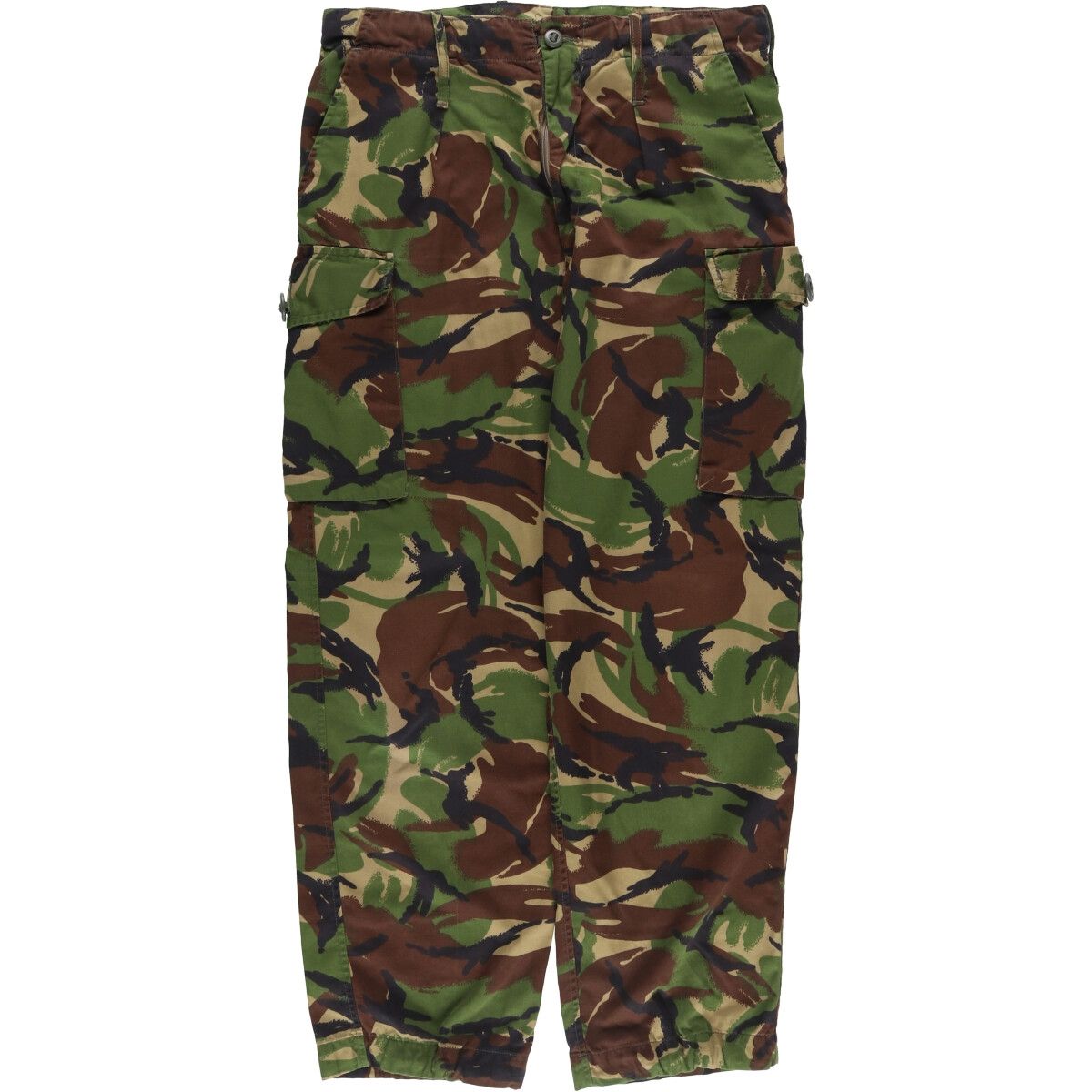 古着 イギリス軍 迷彩柄 DPMカモ ミリタリー カーゴパンツ コンバットパンツ 80|92|108 メンズw34相当|eaa542989