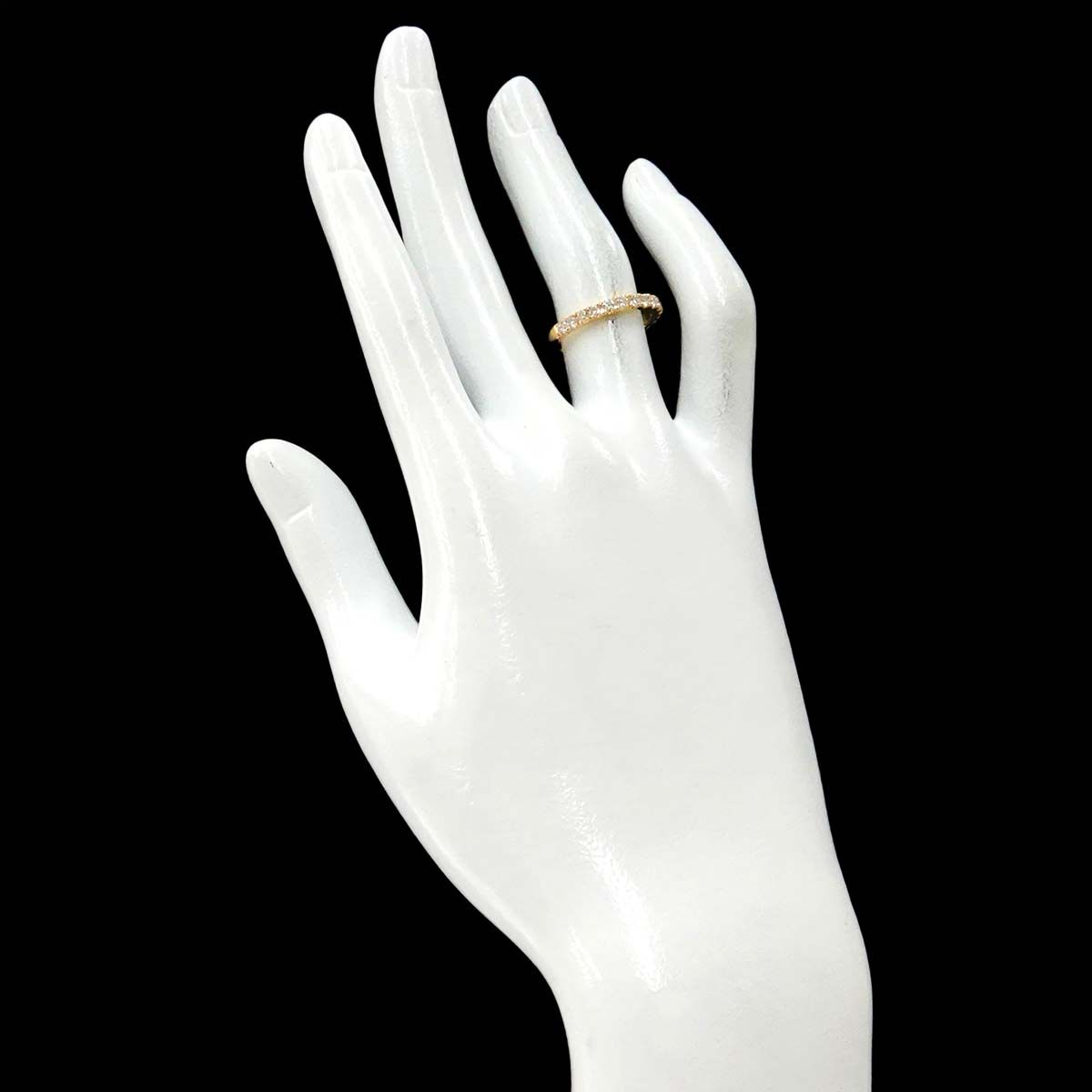 リング 10号 ダイヤ 0.45ct K18 YG イエローゴールド 750 指輪 Diamond Ring 90296655 FORTGASGNV_COM_BR