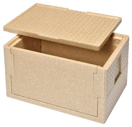 デリバリー用折りたたみコンテナー RHX-37型 コルク色