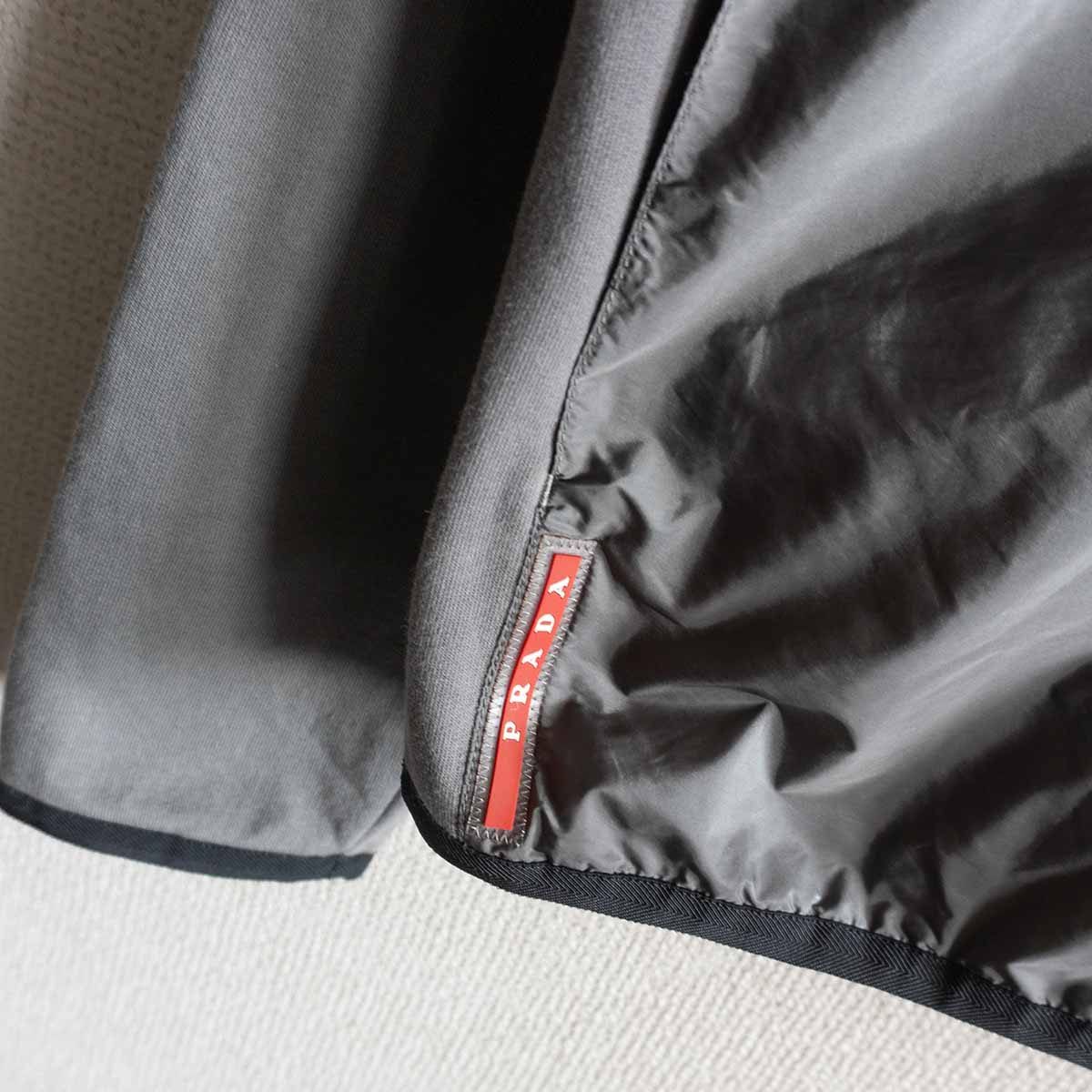 美品/アーカイブ】 PRADA SPORT【ナイロン スウェット 切替 ジャケット