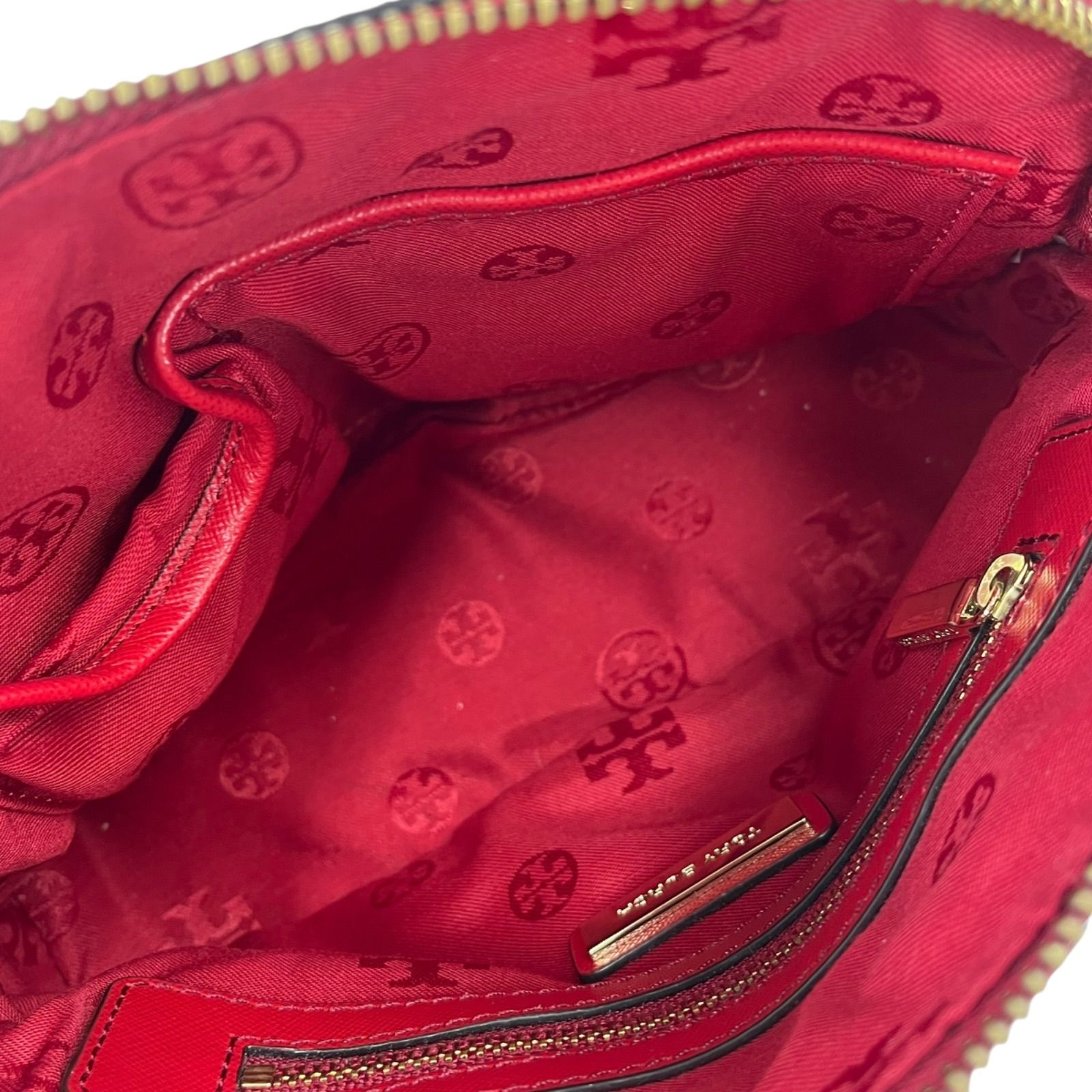 極美品 トリーバーチ Tory Burch 赤、レッド ハンド ショルダー バッグ