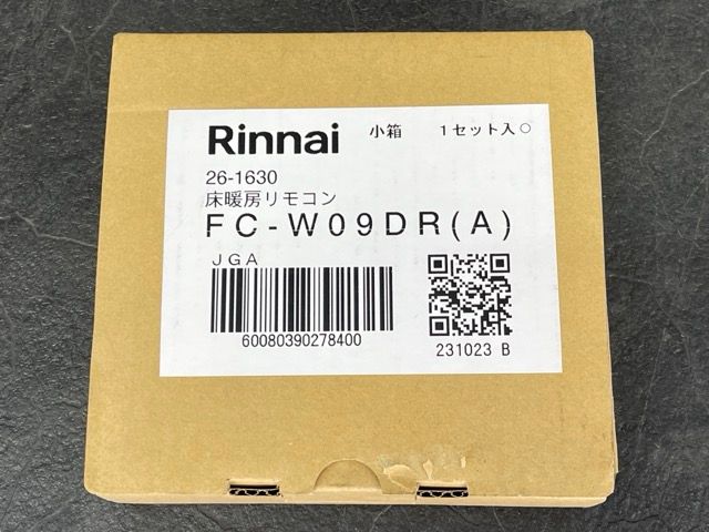 未使用 リンナイ 床暖房リモコン FC-W09DR A RINNAI 26-1630 未使用 リンナイ 床暖房リモコン FC-W09DR A RINNAI 26-1630