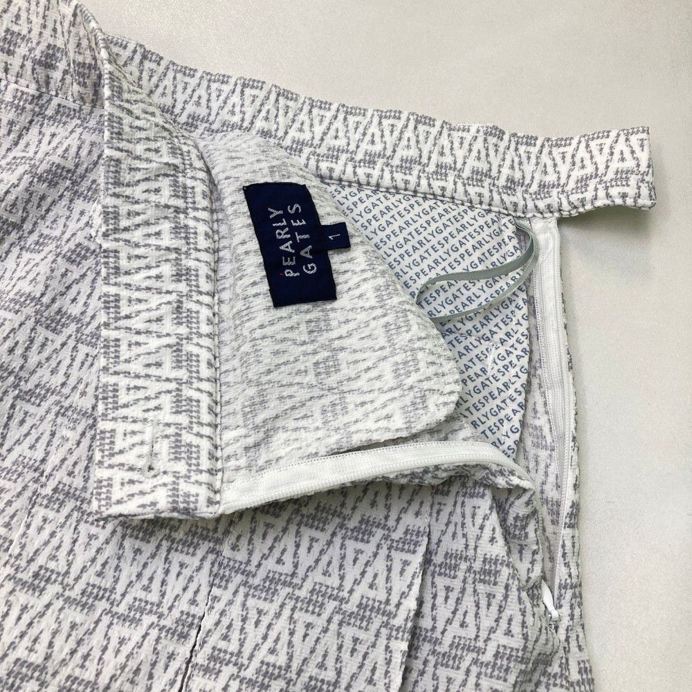 サイズ 1 PEARLY GATES パーリーゲイツ モデル ボックスプリーツスカート 総柄 グレー系 240101333054 ゴルフウェア レディース ストスト LLC-HASEGAWATOSO_COM