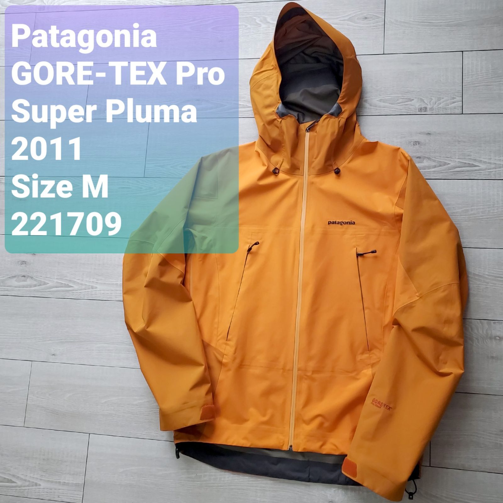 Patagoniaパタゴニア□美品 2011年 GORE-TEX Pro Super Pluma Jacket スーパープルマジャケット M マンゴー  ゴアテックス 3層構造 アルパインシリーズ最軽量 マウンテンパーカ 定価65100 - メルカリ