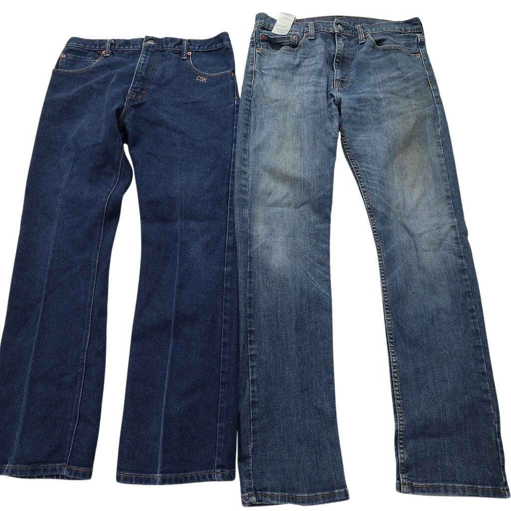 古着卸 古着卸 まとめ売り リーバイス 品番MIX デニム パンツ 8枚セット (メンズ W34 ) 541 511 513 504 インディゴブルー 中古 古着 NA3452 古着卸 まとめ売り リーバイス 紙タグ デニム パンツ 7枚セット