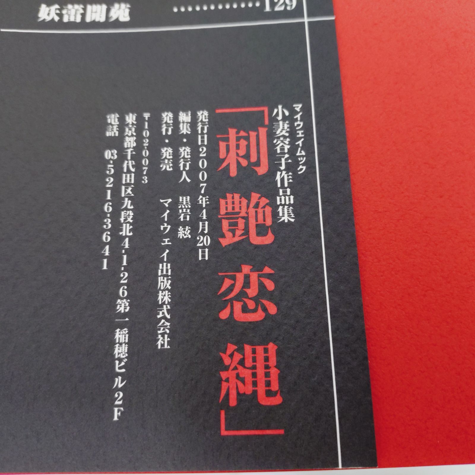 希少レア⭐︎入手困難⭐︎小妻容子作品集 「刺艶恋縄」 9183oGTGJGL._UF350,350_QL80_.jpg